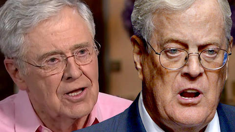 Charles and David Koch are pictured.